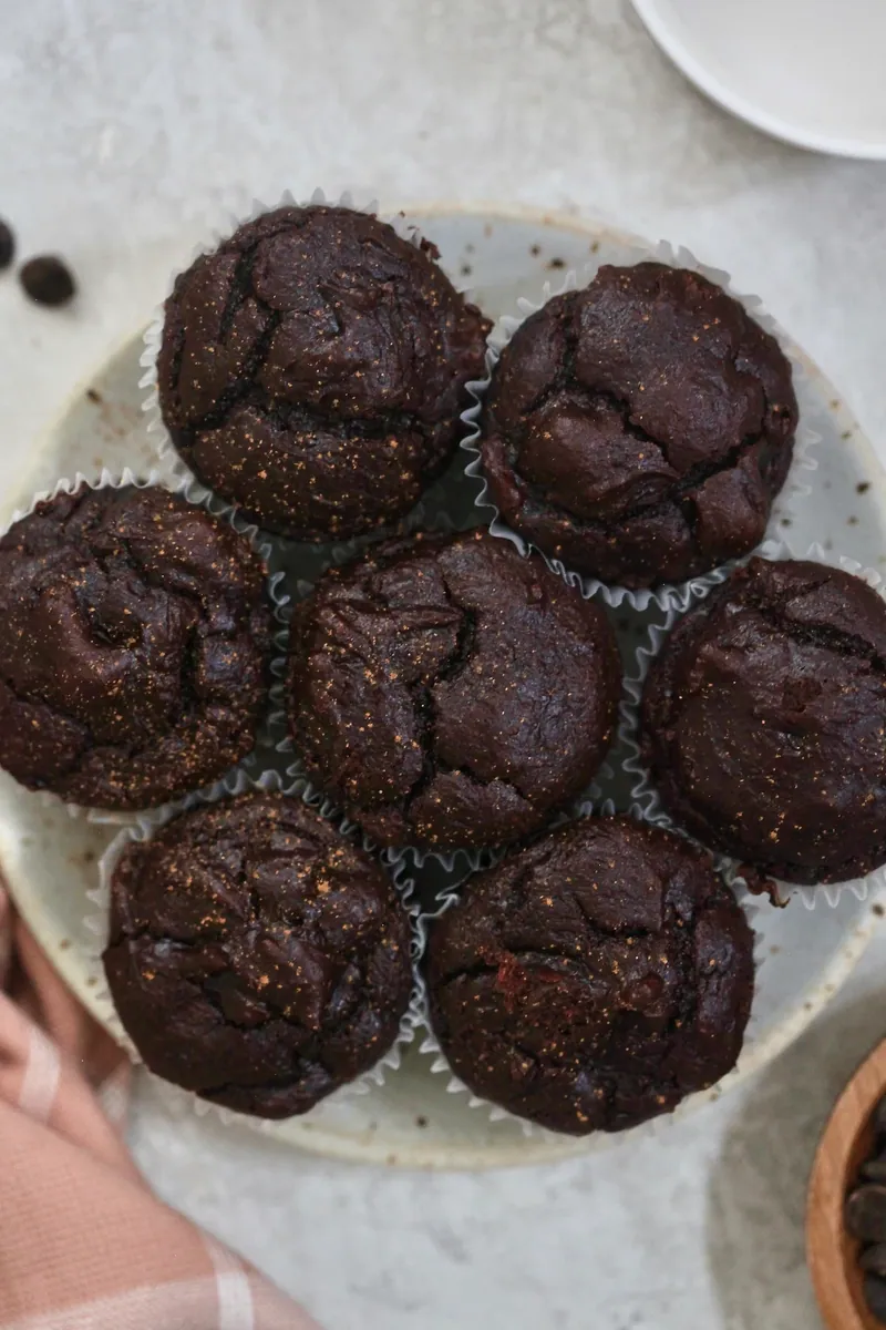 Flourless Chocolate Pumpkin Muffins