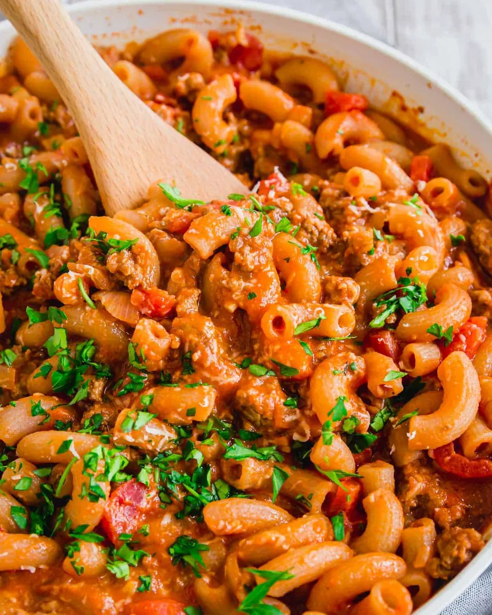 Ground Beef Pasta Skillet