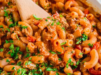 Ground Beef Pasta Skillet