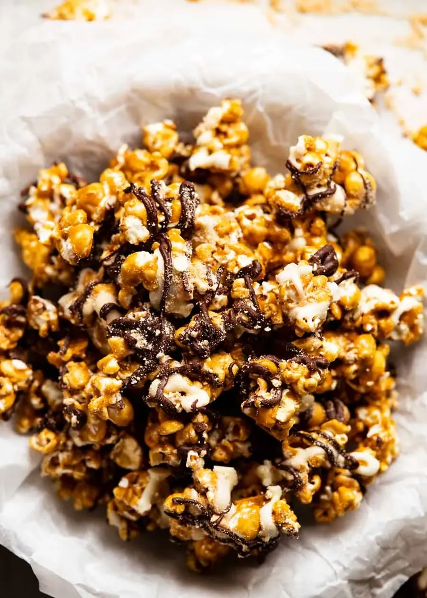 Caramel Chocolate Popcorn
