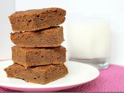 Pumpkin Brownies with butter