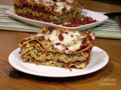 Mushroom Spinach Lasagna