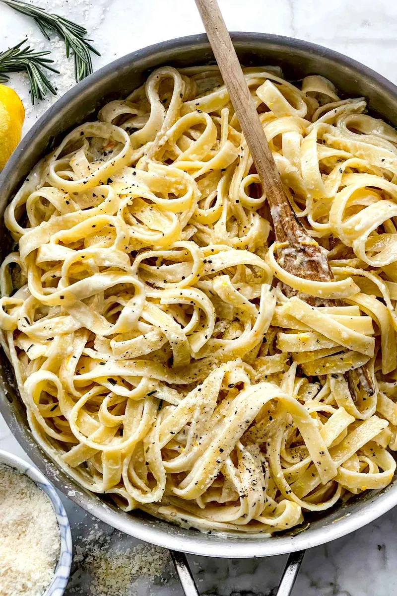 Lemon Fettuccine Alfredo