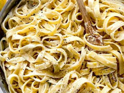 Lemon Fettuccine Alfredo