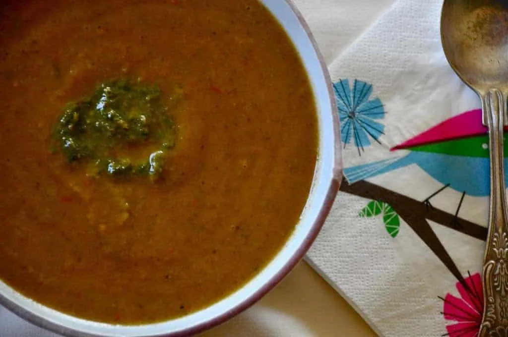 Roasted Garlic Tomato Soup