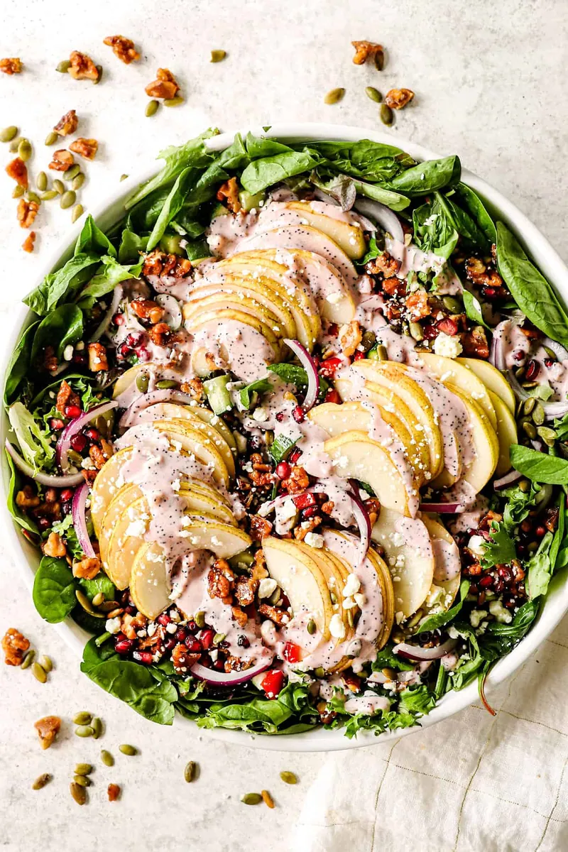 Pear Pomegranate Salad