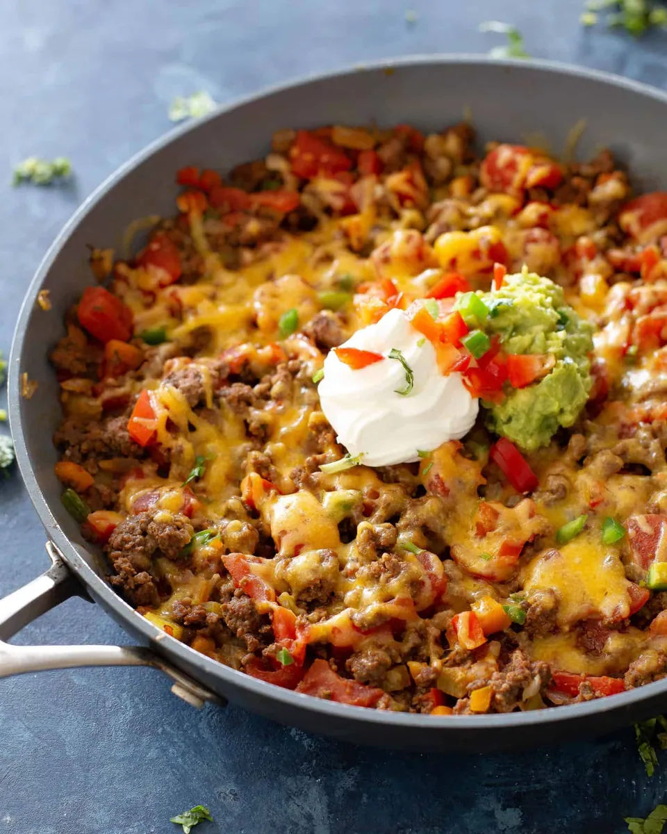Taco Skillet with ground beef