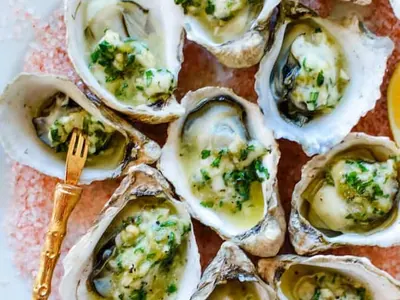 Grilled Green Chile Oysters