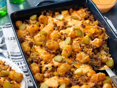 Cheeseburger Tater Tot Casserole