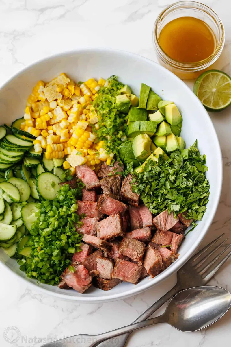 Steak Salad with Lime Dressing