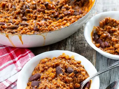 Slow Cooker Cowboy Beans