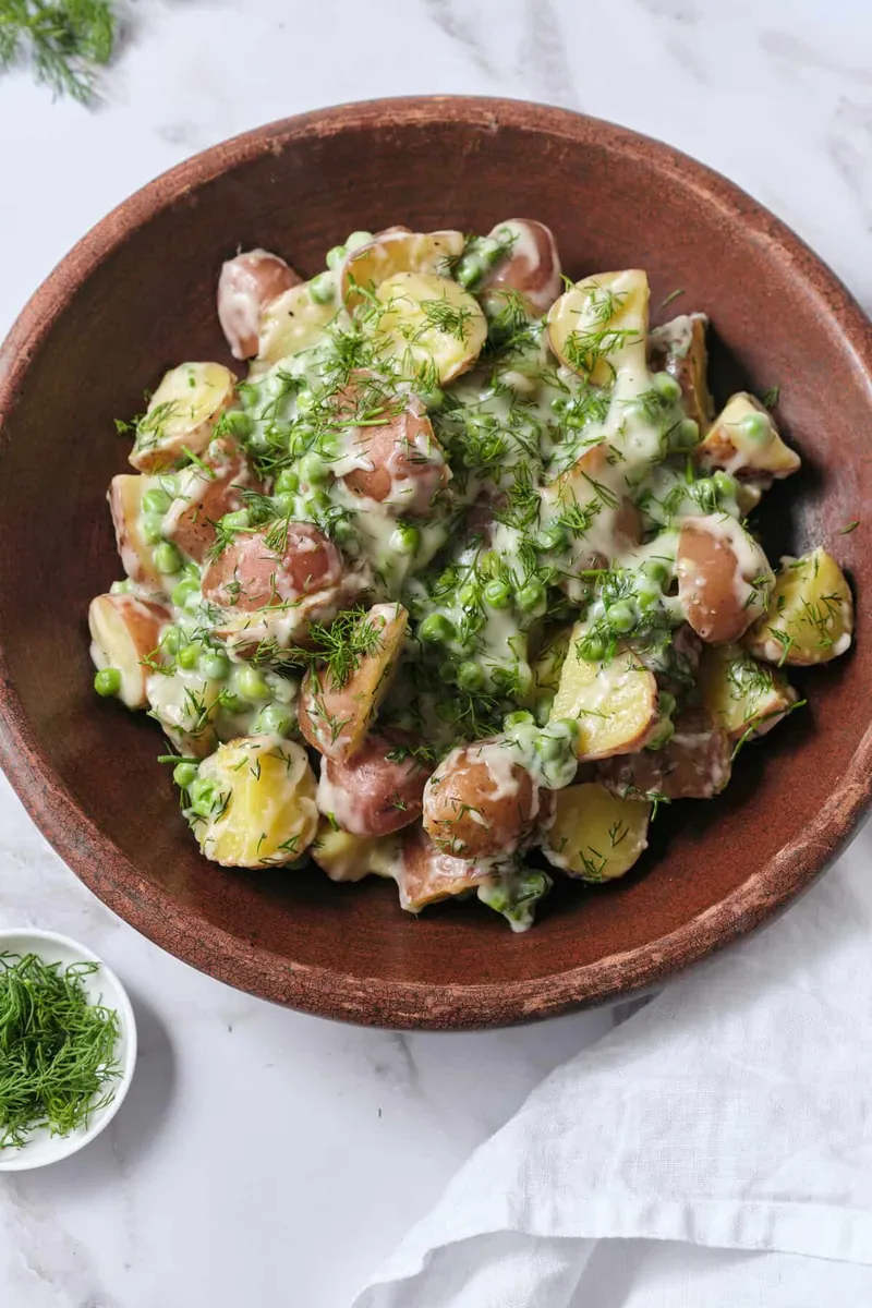 Creamed Peas and Potatoes