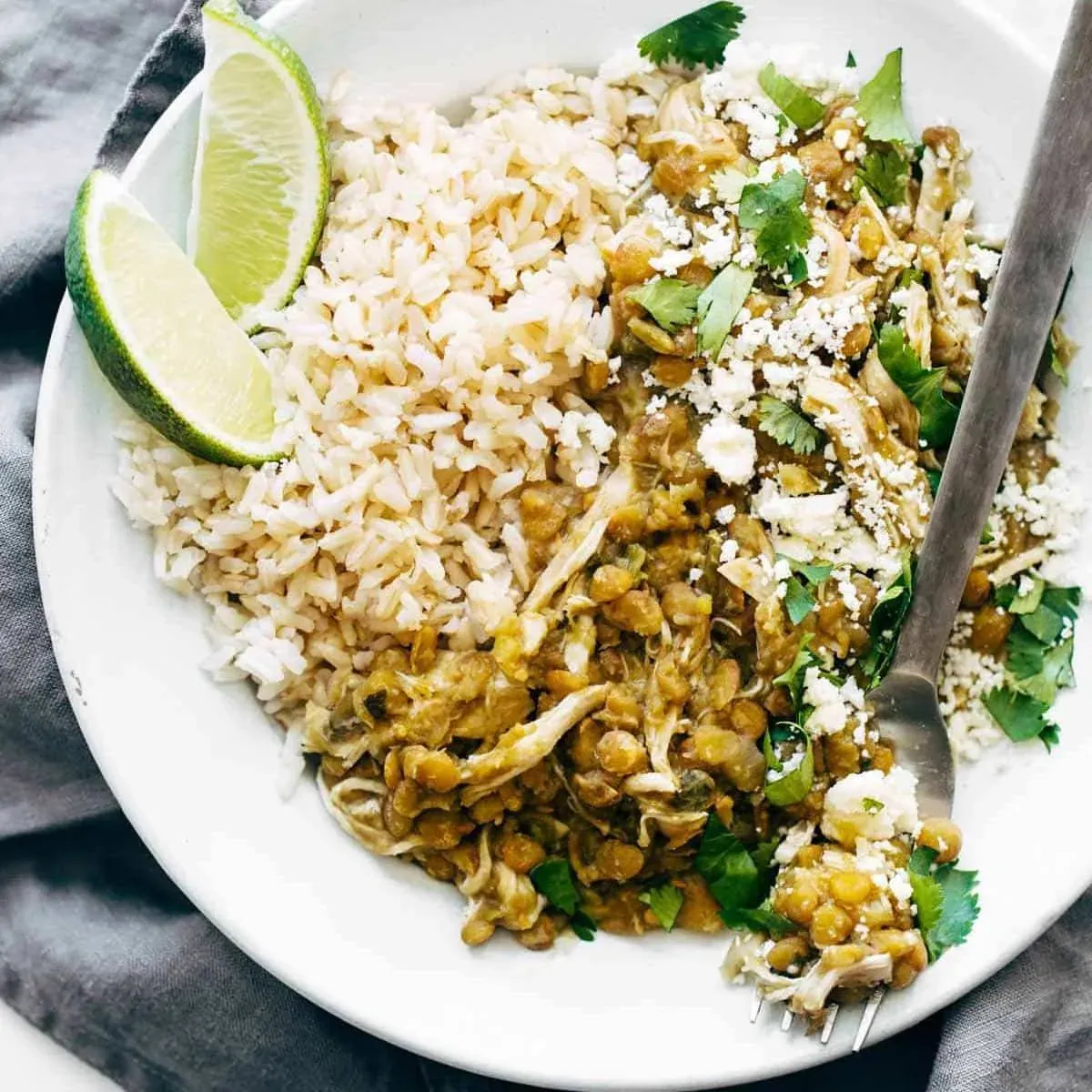 Cilantro Lime Chicken Lentils