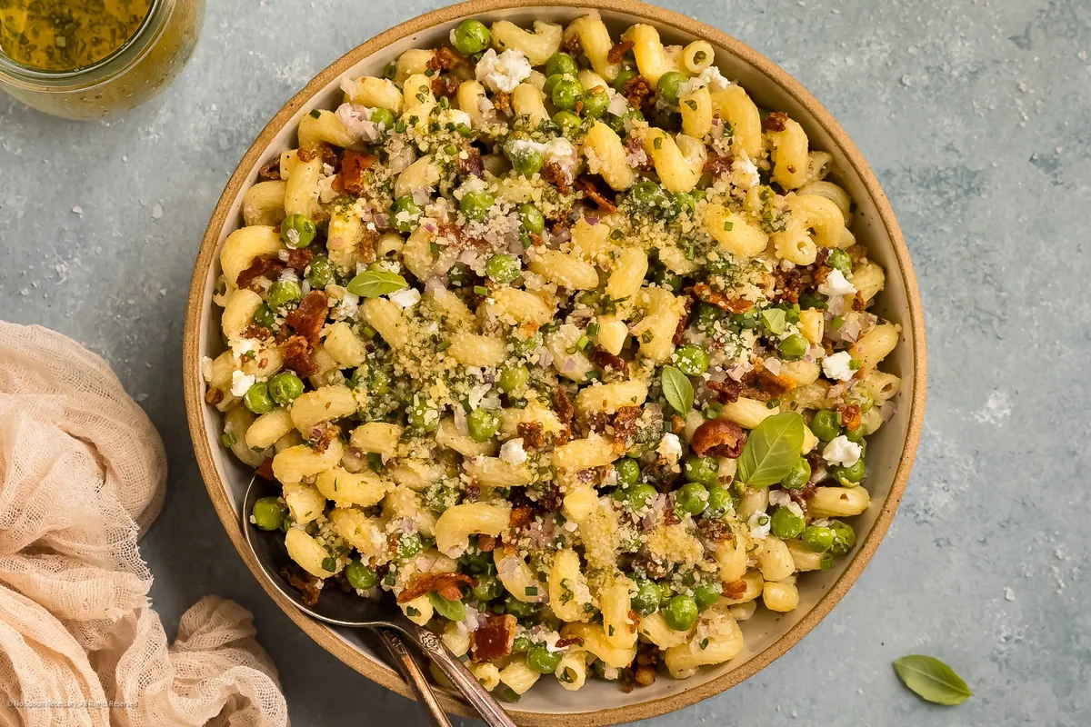 Green Pea Pasta Salad