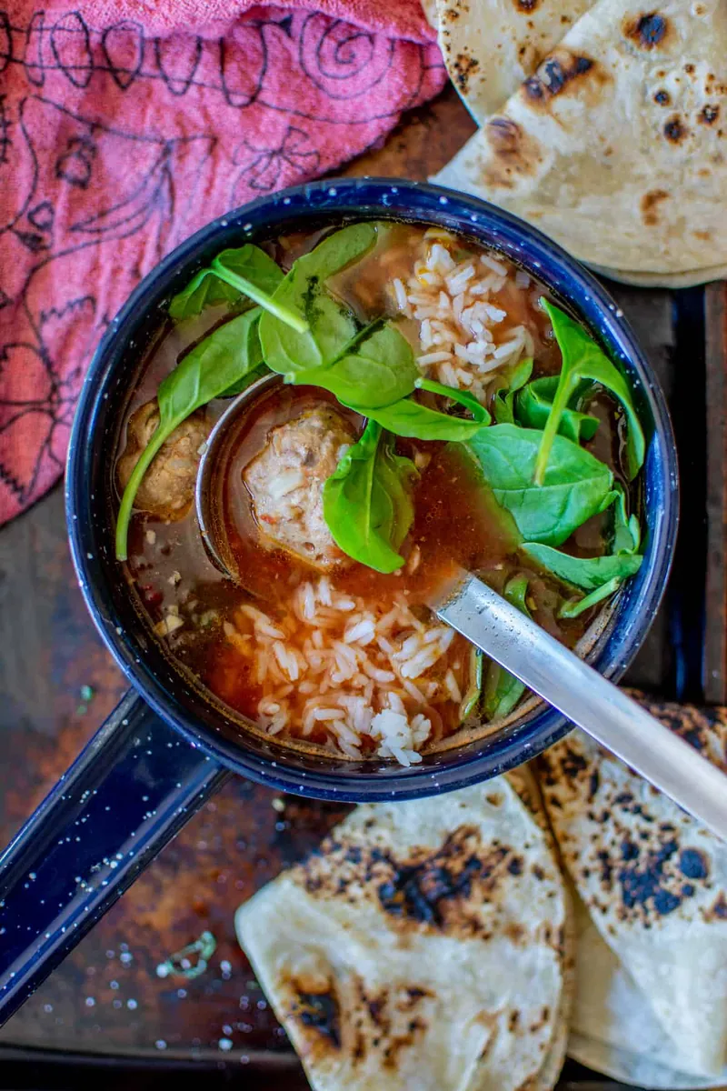 Mexican Meatball Soup