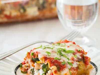 Roasted Vegetable Lasagna Roll Ups