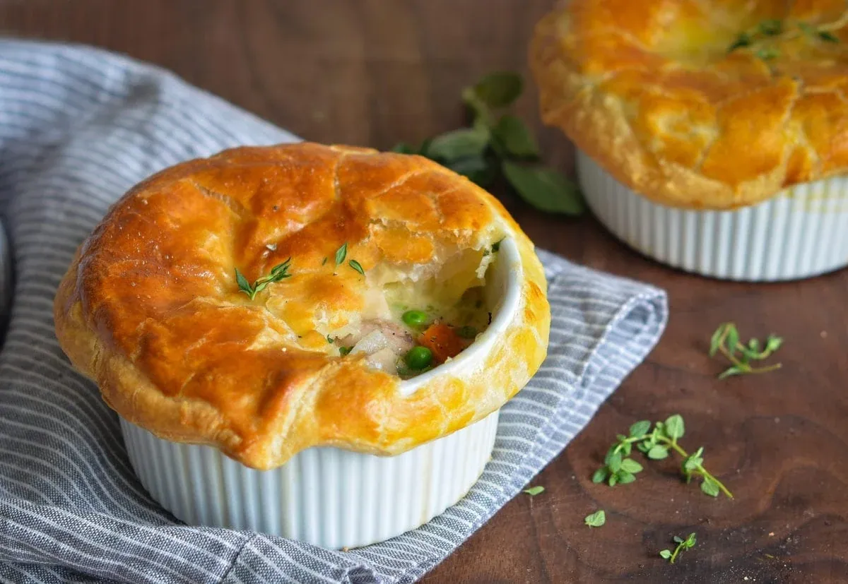 Chicken Pot Pie with broth