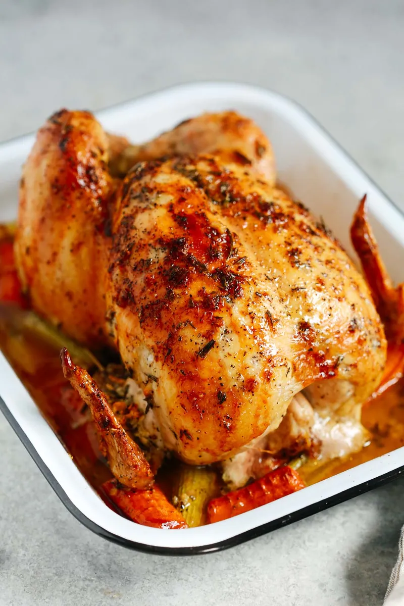 Garlic Butter Whole Chicken