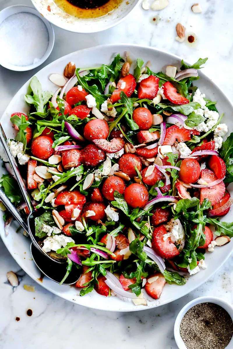 Strawberry Watermelon Arugula Salad