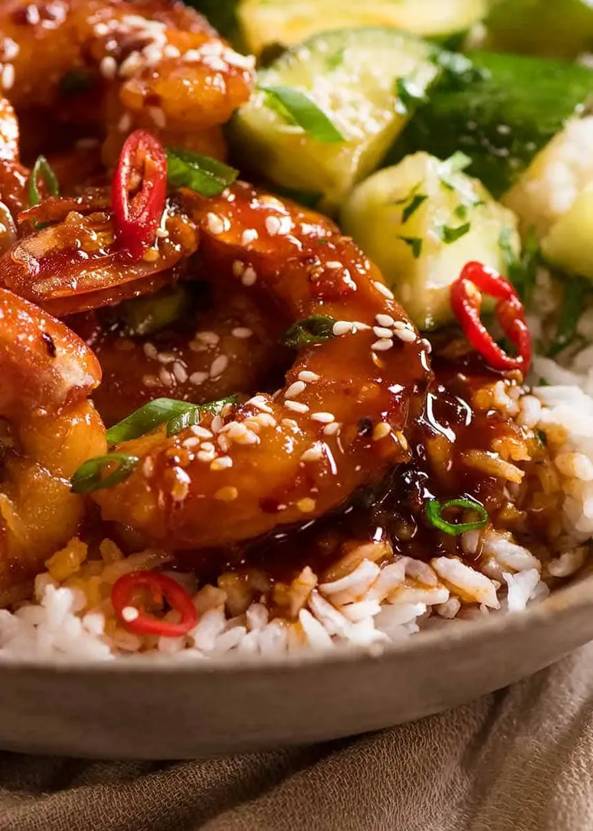 Chilli Garlic Prawns