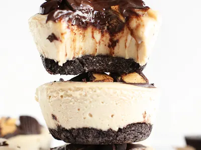 Peanut Butter Cup Cheesecakes