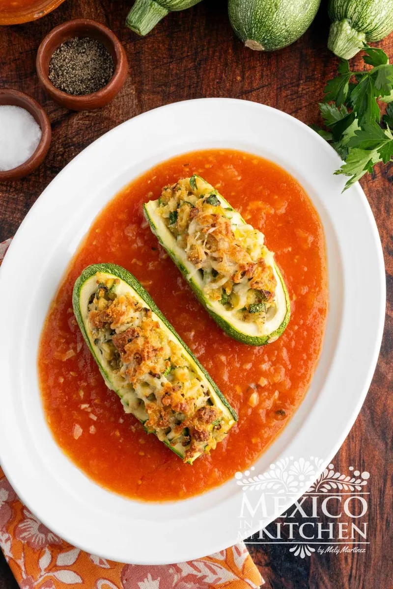 Cheese Stuffed Zucchini