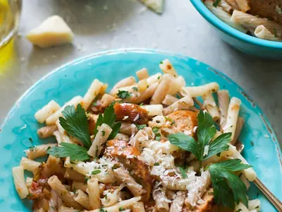 Sausage Quinoa Pasta with quinoa