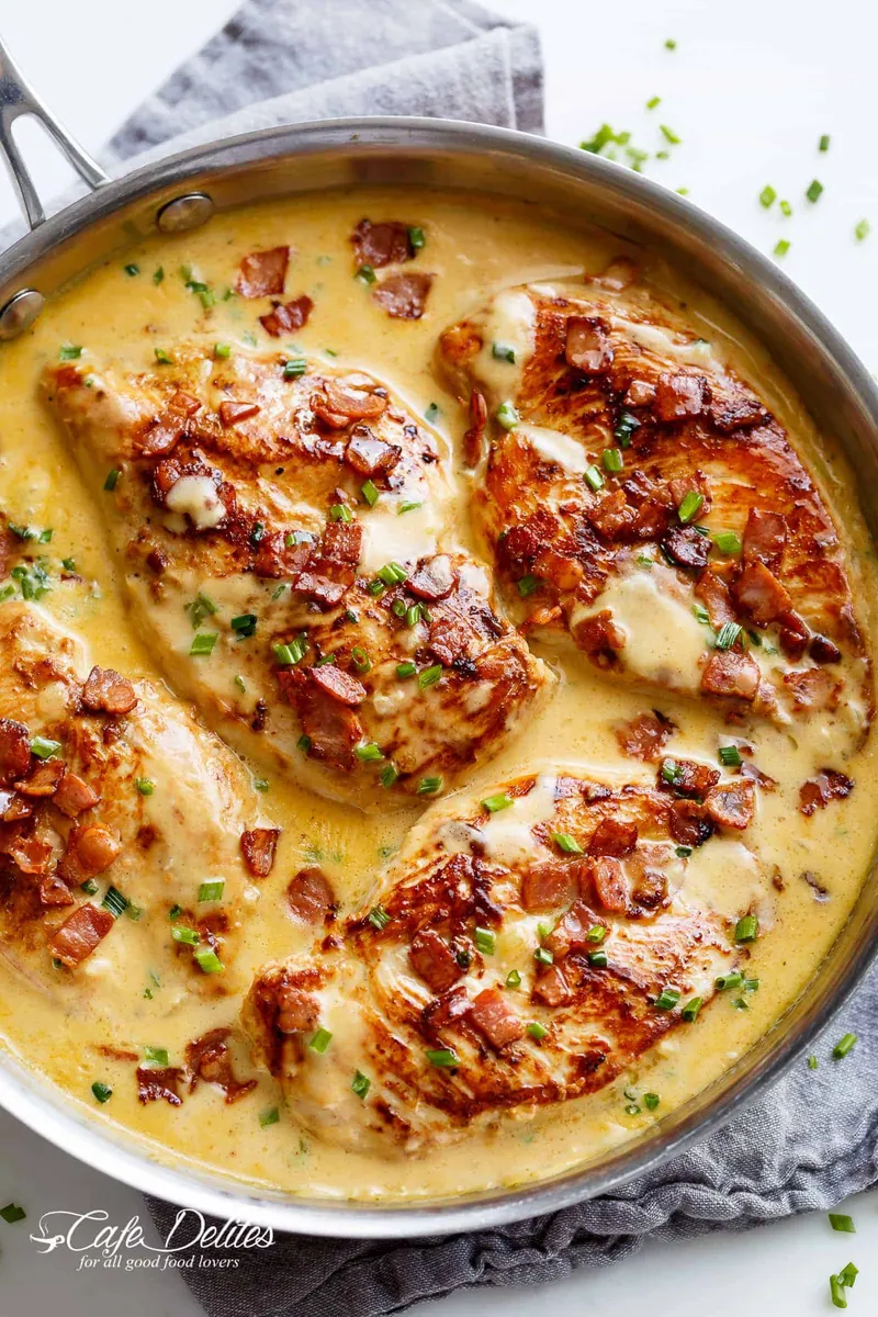 Beer Cheese Chicken With Bacon