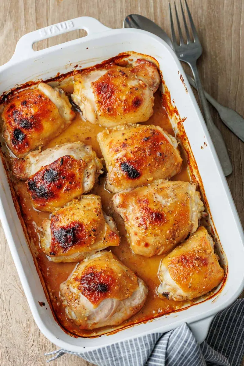 Honey Mustard Chicken Thighs