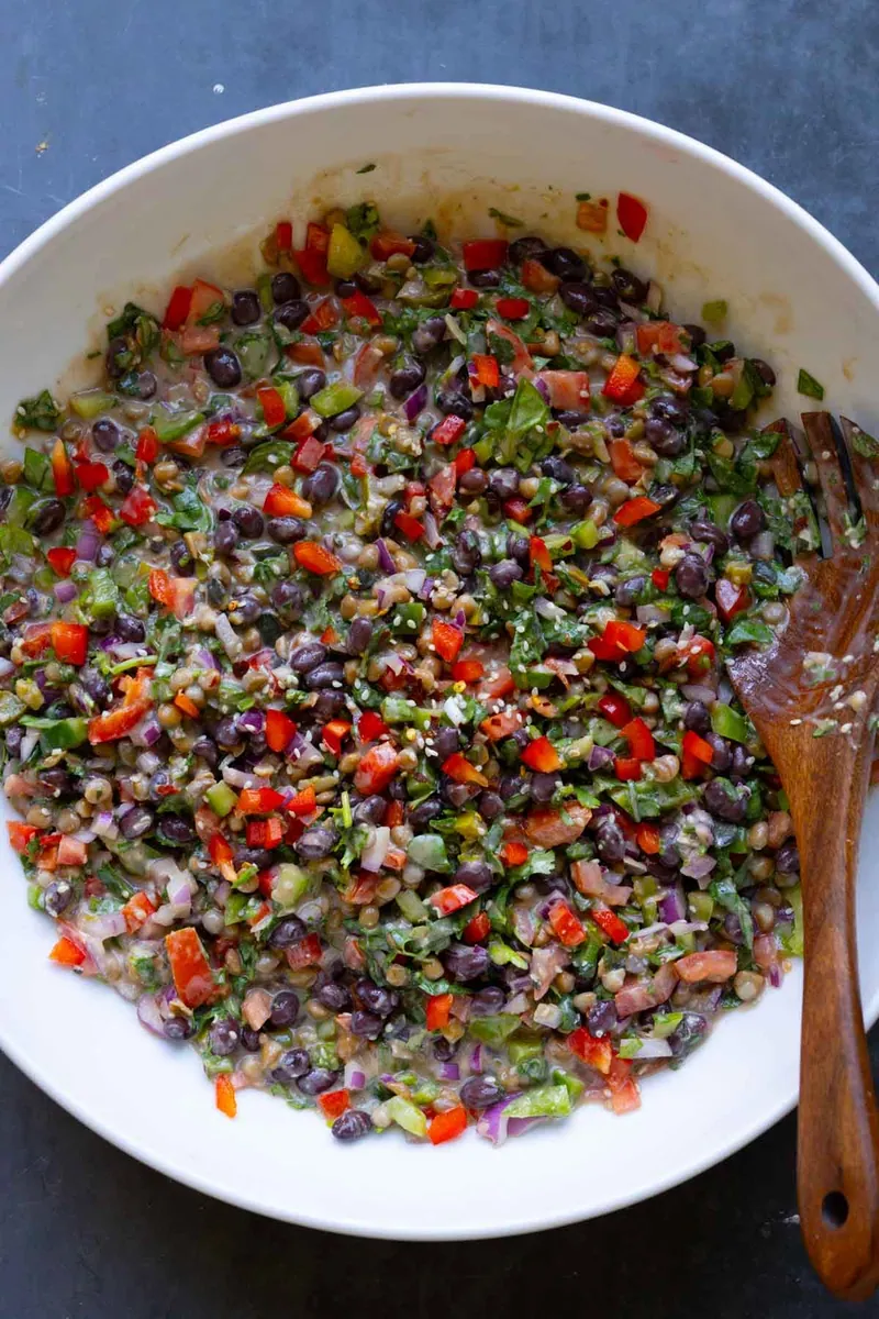 Lemon Yogurt Bean Salad
