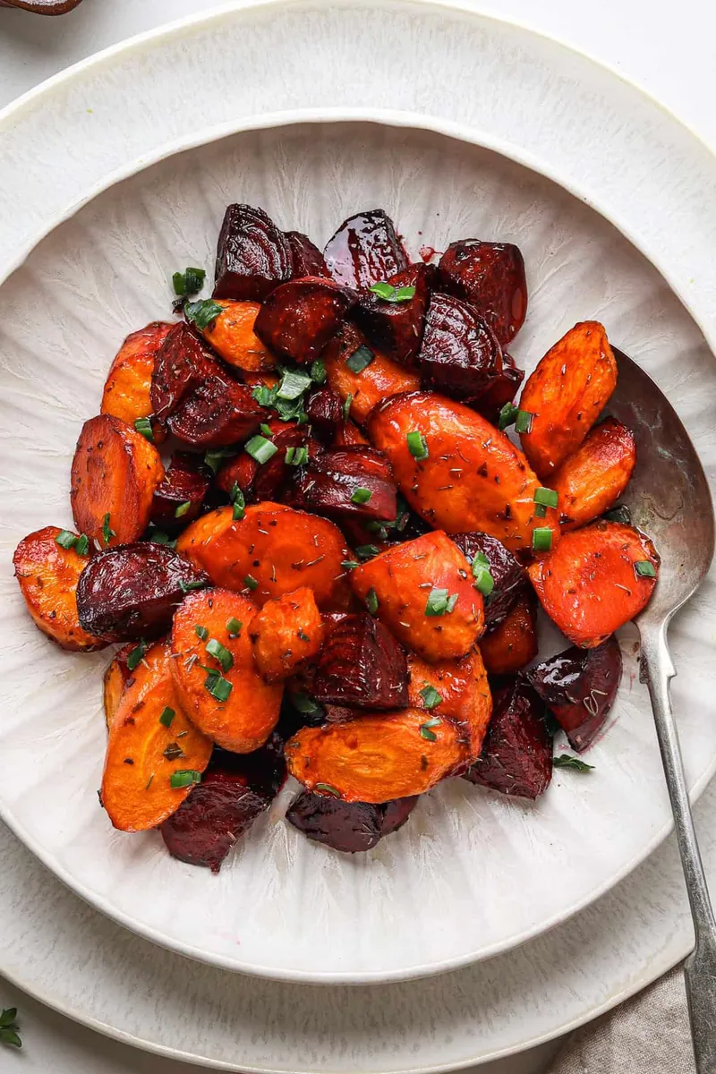 Roasted Beets and Carrots
