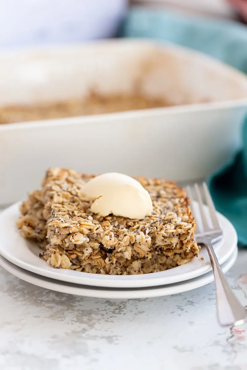 Lemon Poppy Seed Baked Oatmeal
