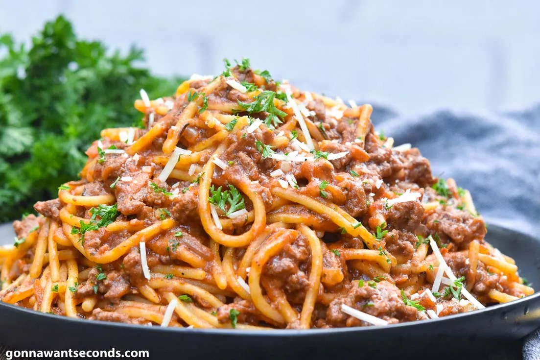 Instant Pot Spaghetti with ground beef