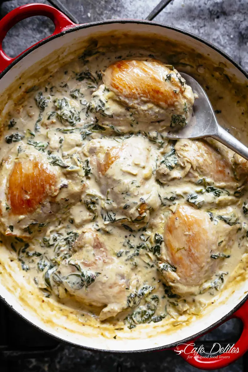 Creamy Spinach Artichoke Chicken