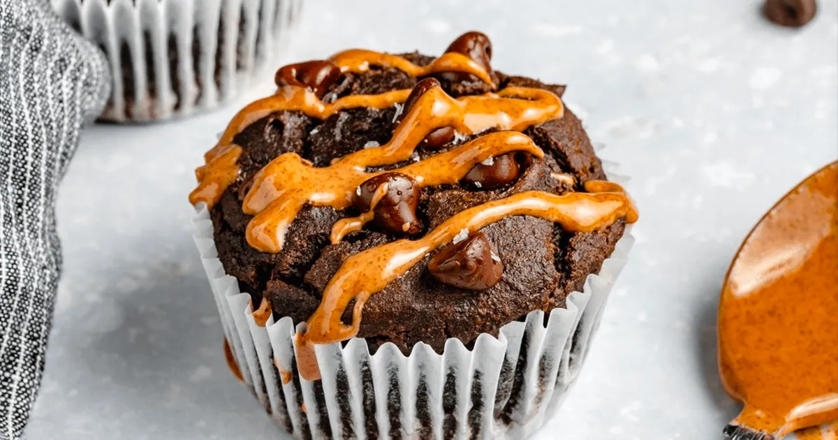 Double Chocolate Spinach Muffins