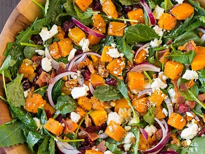 Butternut Squash Bacon Salad