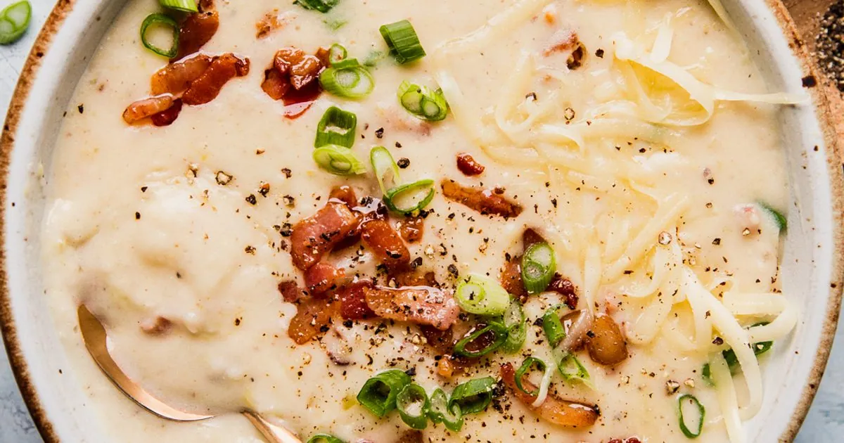 Creamy Potato Soup with broth