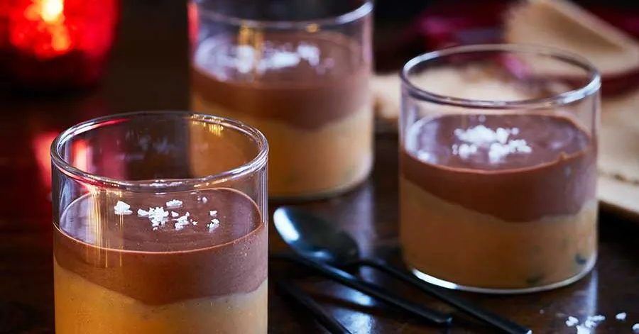 Rum Raisin Chocolate Pots