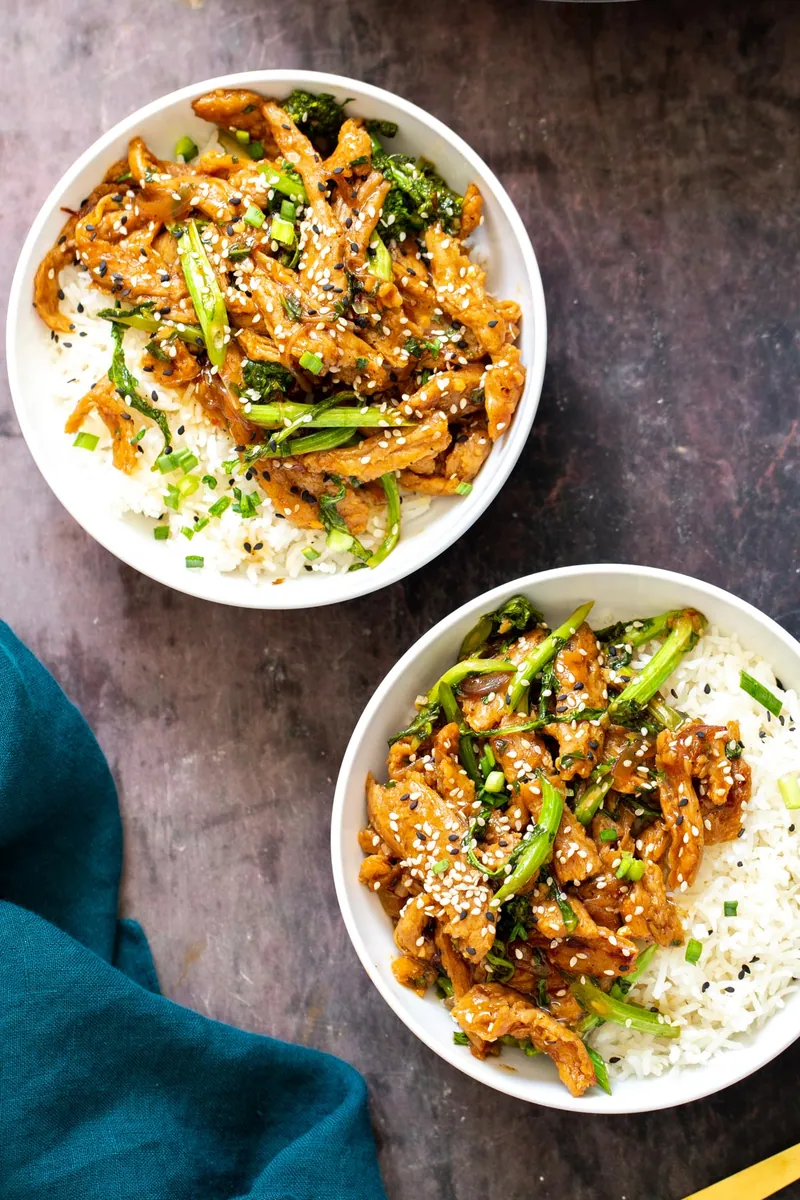 Basil Soy Curl Broccolini Stir Fry