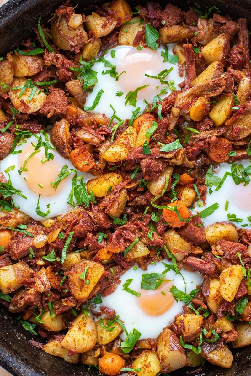 Corned Beef Hash and Eggs