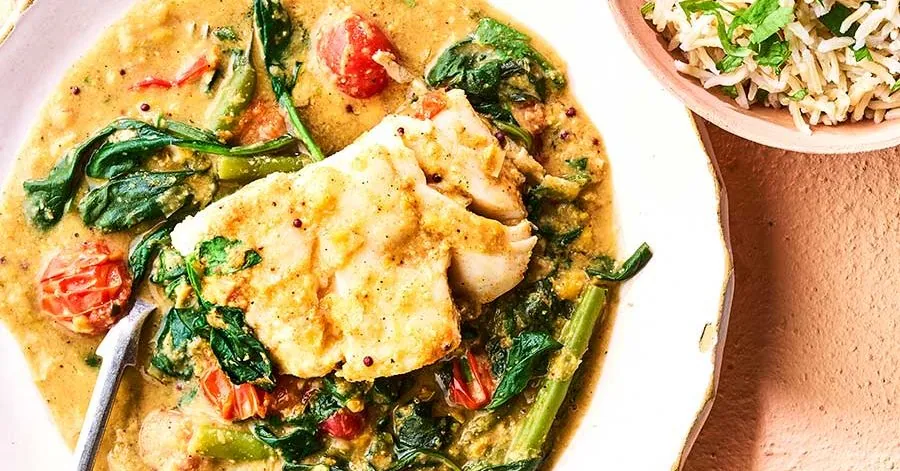 Curried Coconut Cod