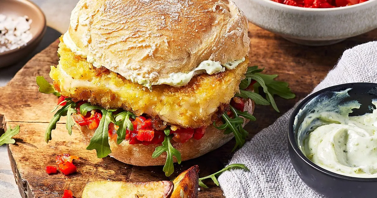 Crispy Halloumi Burgers