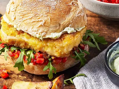 Crispy Halloumi Burgers