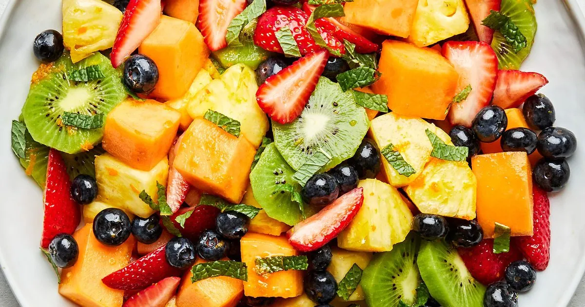 Fresh Fruit Salad with berries
