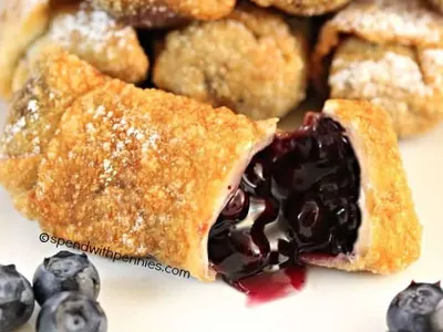 Blueberry Egg Rolls