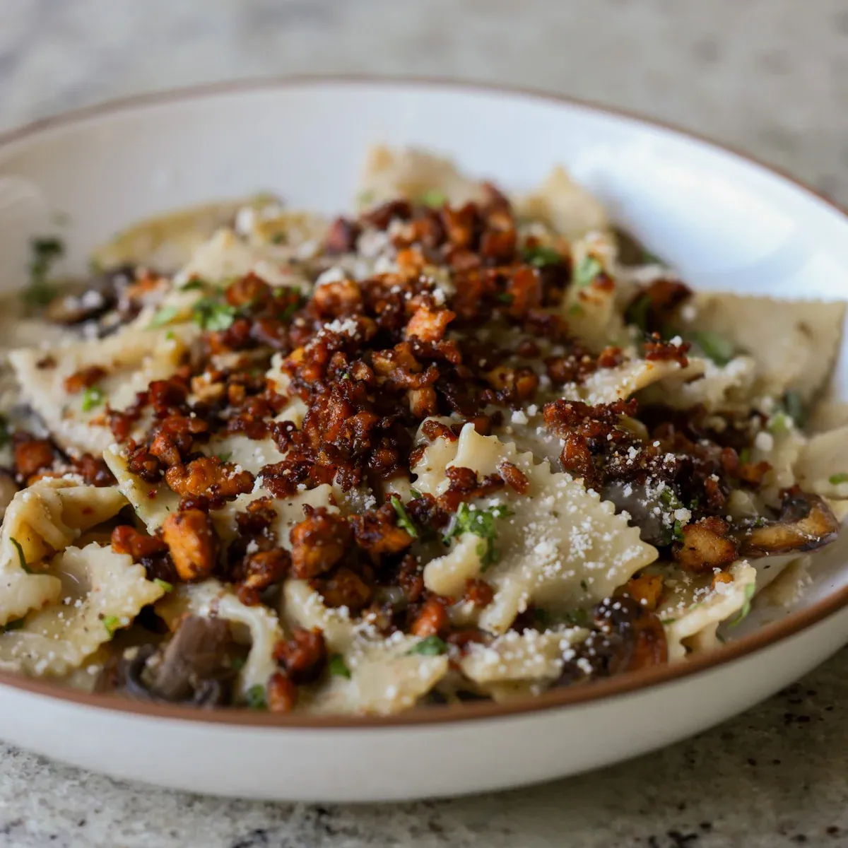 Chili Miso Pasta with Tofu