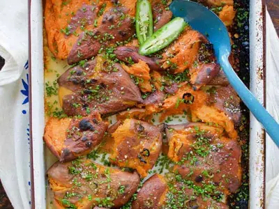Blistered Sweet Potatoes