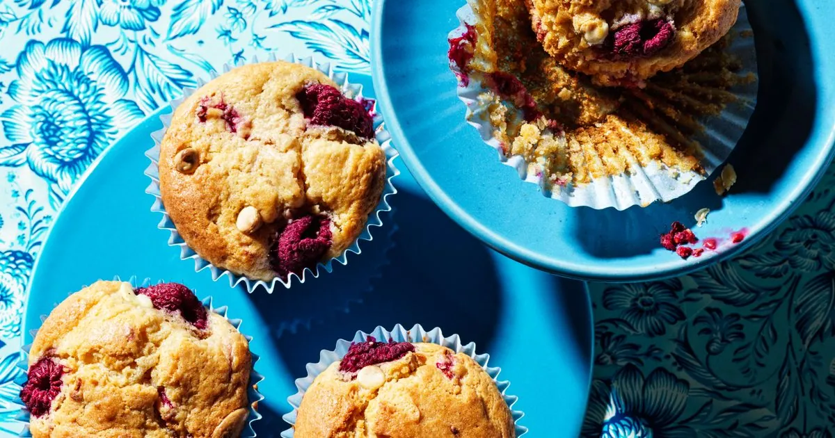 Raspberry White Chocolate Muffins