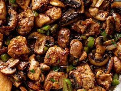 Mushroom Chicken Bites