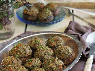 Olive Stuffed Mushrooms
